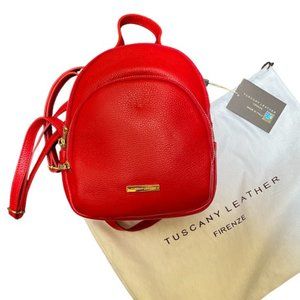 🇮🇹 CLASSY ITALIAN LEATHER CONVERTIBLE BACKPACK SHOULDERBAG - NWT